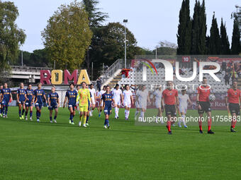 On November 9, 2024, in Rome, Italy, A.S. Roma plays against A.C.F. Fiorentina Femminile during the 9th day of the Serie A Femminile eBay Ch...