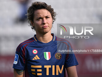 Valentina Giacinti of A.S. Roma Femminile participates in the 9th day of the Serie A Femminile eBay Championship between A.S. Roma and A.C.F...