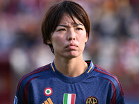 Saki Kumagai of A.S. Roma Femminile participates in the 9th day of the Serie A Femminile eBay Championship between A.S. Roma and A.C.F. Fior...