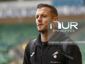 Jack Wilshere arrives before the Sky Bet Championship match between Norwich City and Bristol City at Carrow Road in Norwich, England, on Nov...