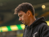 Christian Fassnacht of Norwich City arrives before the Sky Bet Championship match between Norwich City and Bristol City at Carrow Road in No...