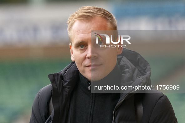 Norwich City Manager, Johannes Hoff Thorup, arrives prior to the Sky Bet Championship match between Norwich City and Bristol City at Carrow...