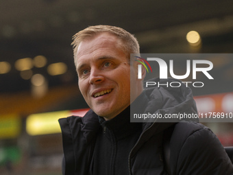 Norwich City Manager, Johannes Hoff Thorup, arrives prior to the Sky Bet Championship match between Norwich City and Bristol City at Carrow...