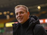 Norwich City Manager, Johannes Hoff Thorup, arrives prior to the Sky Bet Championship match between Norwich City and Bristol City at Carrow...