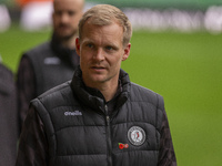 Bristol City Manager, Liam Manning, arrives before the Sky Bet Championship match between Norwich City and Bristol City at Carrow Road in No...