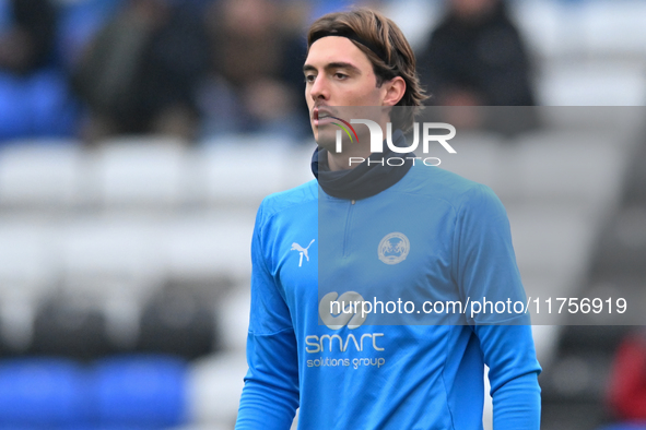 Goalkeeper Nicholas Bilokapic of Peterborough warms up during the Sky Bet League 1 match between Peterborough and Cambridge United at London...