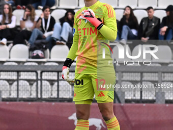 Camelia Ceasar of A.S. Roma Femminile participates in the 9th day of the Serie A Femminile eBay Championship between A.S. Roma and A.C.F. Fi...