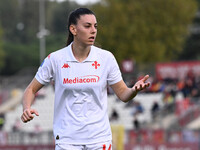 Martina Toniolo of A.C.F. Fiorentina participates in the 9th day of the Serie A Femminile eBay Championship between A.S. Roma and A.C.F. Fio...