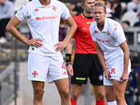 Agnese Bonfantini of A.C.F Fiorentina and Alexandra Johannsdottir of A.C.F Fiorentina participate in the 9th day of the Serie A Femminile eB...