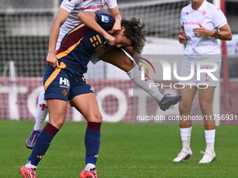 Valentina Giacinti of A.S. Roma Femminile plays during the 9th day of the Serie A Femminile eBay Championship between A.S. Roma and A.C.F. F...