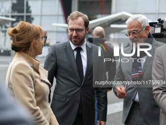 France's Minister for the Economy, Finance and Industry, Antoine Armand, attends the ''Made in France'' (MIF Expo) fair at Parc des Expositi...