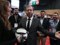 France's Minister for the Economy, Finance and Industry, Antoine Armand, attends the ''Made in France'' (MIF Expo) fair at Parc des Expositi...