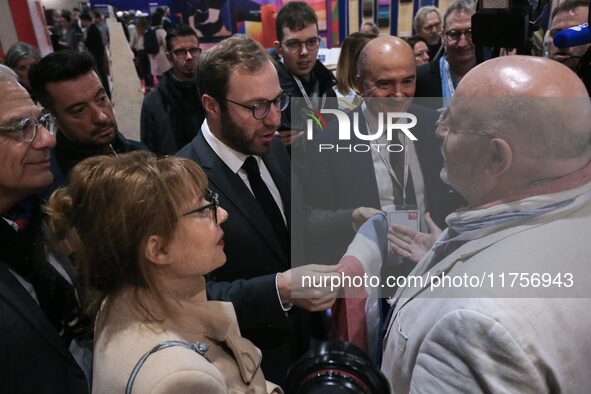 France's Minister for the Economy, Finance and Industry, Antoine Armand, attends the ''Made in France'' (MIF Expo) fair at Parc des Expositi...