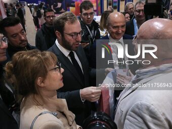 France's Minister for the Economy, Finance and Industry, Antoine Armand, attends the ''Made in France'' (MIF Expo) fair at Parc des Expositi...