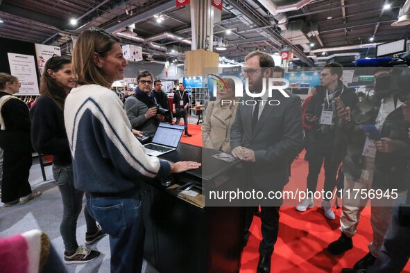 France's Minister for the Economy, Finance and Industry, Antoine Armand, attends the ''Made in France'' (MIF Expo) fair at Parc des Expositi...