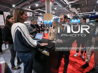 France's Minister for the Economy, Finance and Industry, Antoine Armand, attends the ''Made in France'' (MIF Expo) fair at Parc des Expositi...