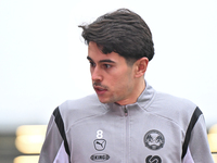 Ryan De Havilland (8 Peterborough United) warms up during the Sky Bet League 1 match between Peterborough and Cambridge United at London Roa...