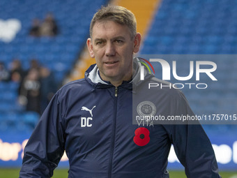 Stockport County F.C. manager Dave Challinor is present during the Sky Bet League 1 match between Stockport County and Bolton Wanderers at t...