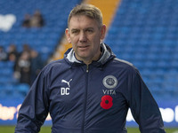 Stockport County F.C. manager Dave Challinor is present during the Sky Bet League 1 match between Stockport County and Bolton Wanderers at t...