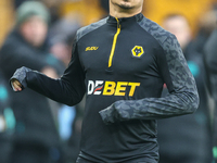 Andre of Wolves warms up during the Premier League match between Wolverhampton Wanderers and Southampton at Molineux in Wolverhampton, Engla...