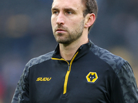 Craig Dawson of Wolves warms up during the Premier League match between Wolverhampton Wanderers and Southampton at Molineux in Wolverhampton...