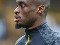 #24, Toti Gomes of Wolves warms up during the Premier League match between Wolverhampton Wanderers and Southampton at Molineux in Wolverhamp...