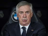 Carlo Ancelotti, head coach of Real Madrid CF, is seen during the La Liga EA Sports 2024/25 football match between Real Madrid CF and CA Osa...