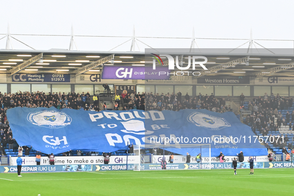 A general view inside the stadium during the Sky Bet League 1 match between Peterborough and Cambridge United at London Road in Peterborough...