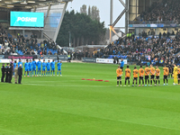 A minute of silence takes place before the Sky Bet League 1 match between Peterborough and Cambridge United at London Road in Peterborough,...