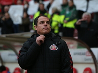 Sunderland Head Coach Regis Le Bris is present during the Sky Bet Championship match between Sunderland and Coventry City at the Stadium Of...