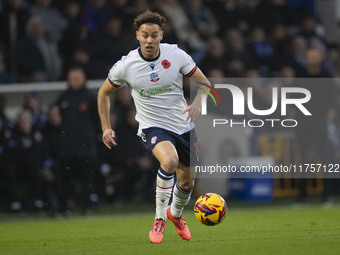 Dion Charles #10 of Bolton Wanderers F.C. is in action during the Sky Bet League 1 match between Stockport County and Bolton Wanderers at th...