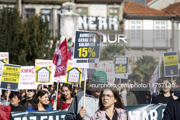 A workers' strike, called by the CGTP union unit, takes place in Porto and Lisbon, where workers demonstrate for better pensions, wages, and...