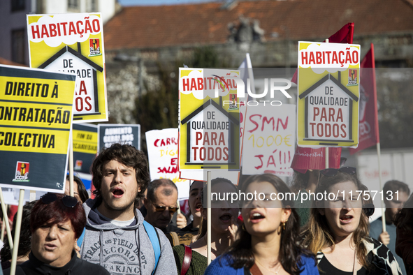 A workers' strike, called by the CGTP union unit, takes place in Porto and Lisbon, where workers demonstrate for better pensions, wages, and...