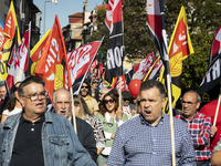 A workers' strike, called by the CGTP union unit, takes place in Porto and Lisbon, where workers demonstrate for better pensions, wages, and...