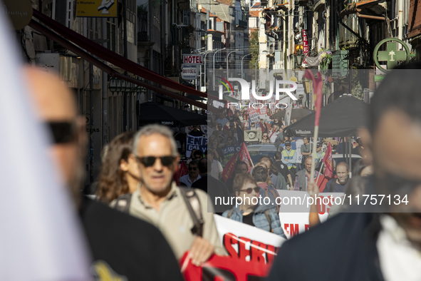 A workers' strike, called by the CGTP union unit, takes place in Porto and Lisbon, where workers demonstrate for better pensions, wages, and...