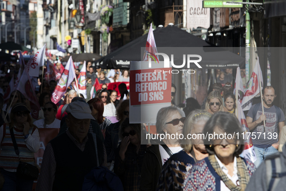 A workers' strike, called by the CGTP union unit, takes place in Porto and Lisbon, where workers demonstrate for better pensions, wages, and...