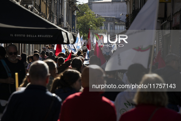 A workers' strike, called by the CGTP union unit, takes place in Porto and Lisbon, where workers demonstrate for better pensions, wages, and...