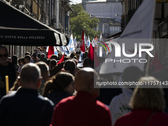 A workers' strike, called by the CGTP union unit, takes place in Porto and Lisbon, where workers demonstrate for better pensions, wages, and...