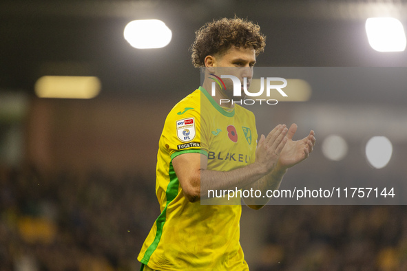 Emiliano Marcondes of Norwich City during the Sky Bet Championship match between Norwich City and Bristol City at Carrow Road in Norwich, on...