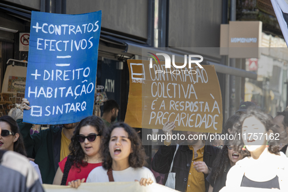 A workers' strike, called by the CGTP union unit, takes place in Porto and Lisbon, where workers demonstrate for better pensions, wages, and...