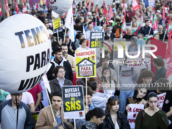 A workers' strike, called by the CGTP union unit, takes place in Porto and Lisbon, where workers demonstrate for better pensions, wages, and...