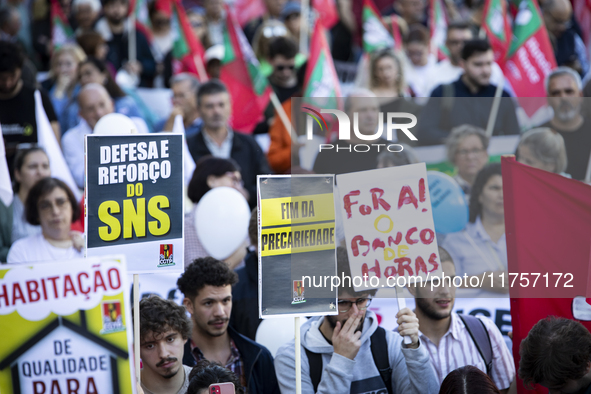 A workers' strike, called by the CGTP union unit, takes place in Porto and Lisbon, where workers demonstrate for better pensions, wages, and...