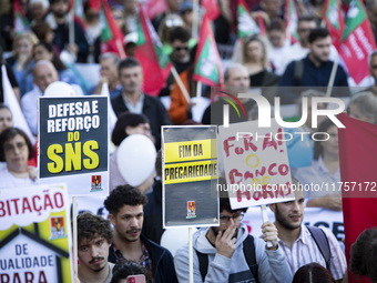 A workers' strike, called by the CGTP union unit, takes place in Porto and Lisbon, where workers demonstrate for better pensions, wages, and...