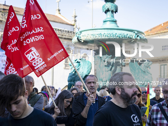 A workers' strike, called by the CGTP union unit, takes place in Porto and Lisbon, where workers demonstrate for better pensions, wages, and...