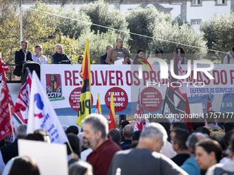 A workers' strike, called by the CGTP union unit, takes place in Porto and Lisbon, where workers demonstrate for better pensions, wages, and...