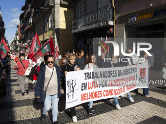 A workers' strike, called by the CGTP union unit, takes place in Porto and Lisbon, where workers demonstrate for better pensions, wages, and...