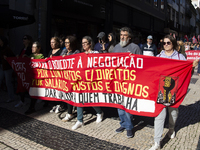 A workers' strike, called by the CGTP union unit, takes place in Porto and Lisbon, where workers demonstrate for better pensions, wages, and...