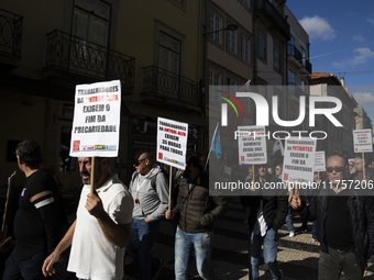 A workers' strike, called by the CGTP union unit, takes place in Porto and Lisbon, where workers demonstrate for better pensions, wages, and...