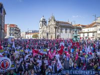 A workers' strike, called by the CGTP union unit, takes place in Porto and Lisbon, where workers demonstrate for better pensions, wages, and...