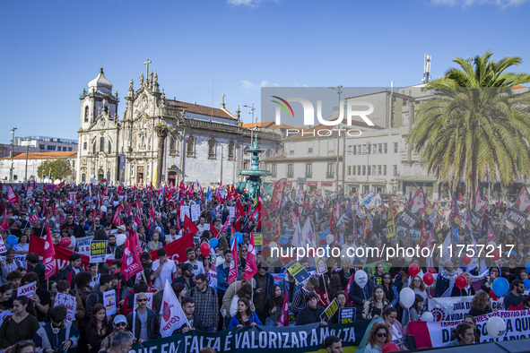 A workers' strike, called by the CGTP union unit, takes place in Porto and Lisbon, where workers demonstrate for better pensions, wages, and...